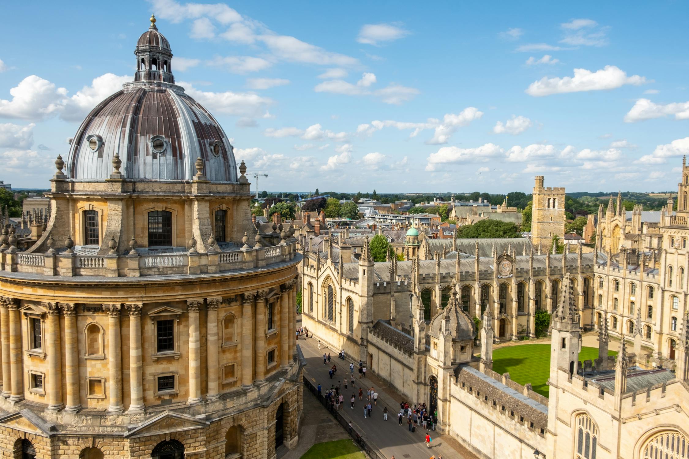 aerial view of oxford