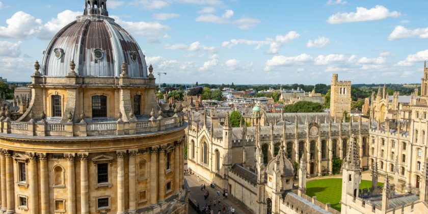 aerial view of oxford