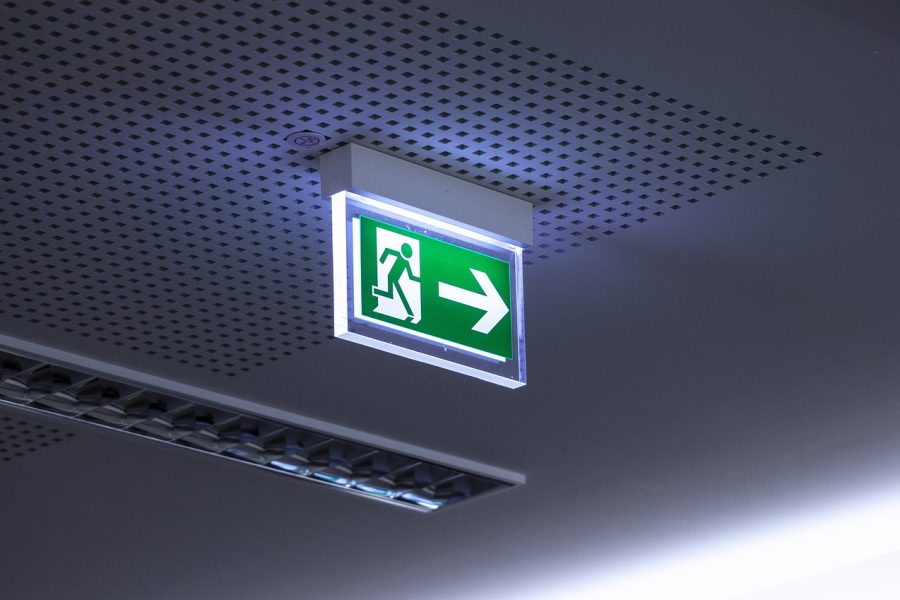 emergency exit sign